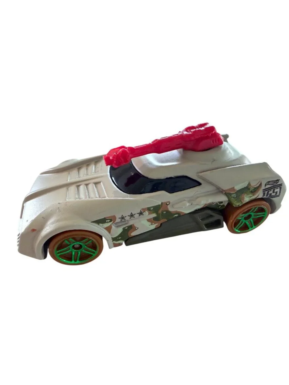 Hot Wheels Surf Patrol Turbo with Turret X1651 Gunner Car Military